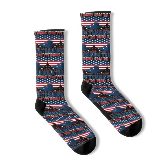 United States US Veteran Dad Grandpa Gift Ideas Socks