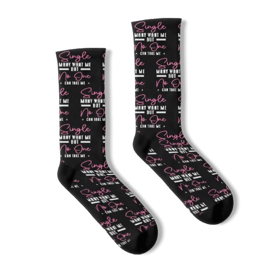 Single Relationship Solo Independent Single Quotes Socks