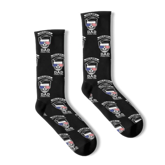 This Is How A Patriotic American Dad Looks Like US Socks