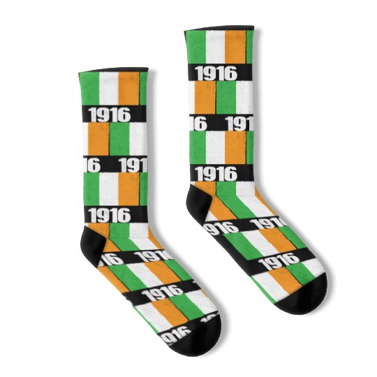 1916 Ireland Flag Irish Rebellion Easter Rising Socks
