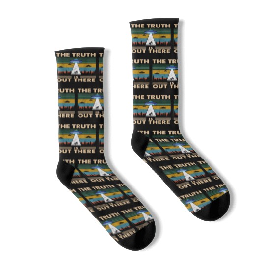 The Truth Is Out There Storm Raid Area 51 Alien Socks