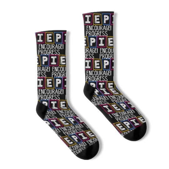 IEP I Encourage Progress Special Education Teacher Socks