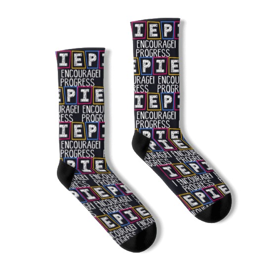 IEP I Encourage Progress Special Education Teacher Socks