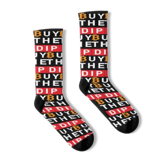 Buy the dip Bitcoin Socks
