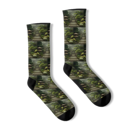 Blossom bonzai trees Socks