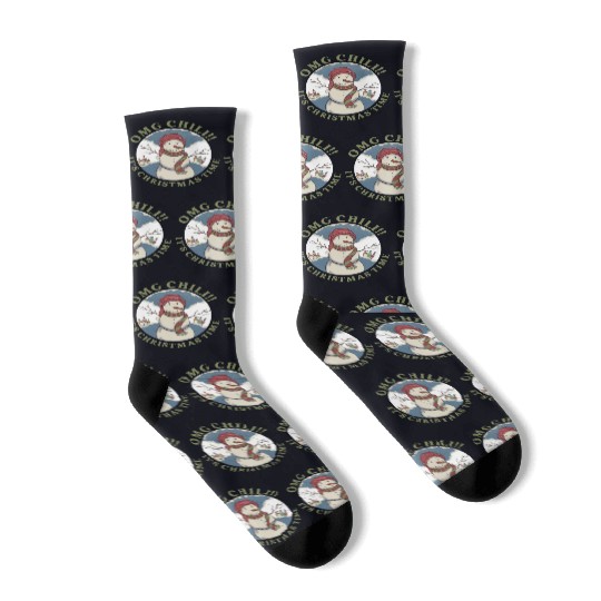 Omg Chili!! It's Christmas Time Apparel Socks