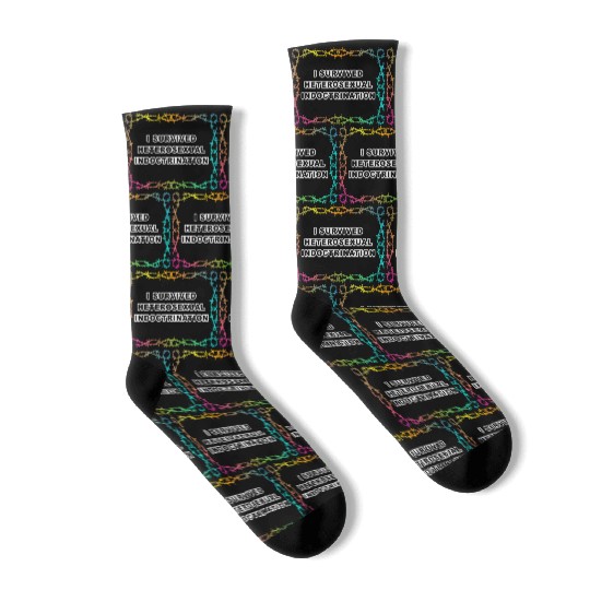 I Survived Heterosexual Indoctrination Apparel Socks