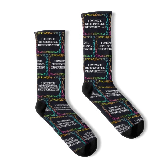 I Survived Heterosexual Indoctrination Apparel Socks