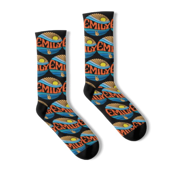 Emily Socks Vintage Sunset Emily Groovy Tie Dye