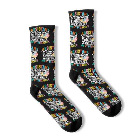Assistant Principal Back School Teacher Principal Socks