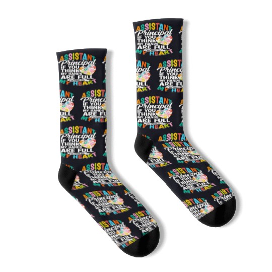Assistant Principal Back School Teacher Principal Socks