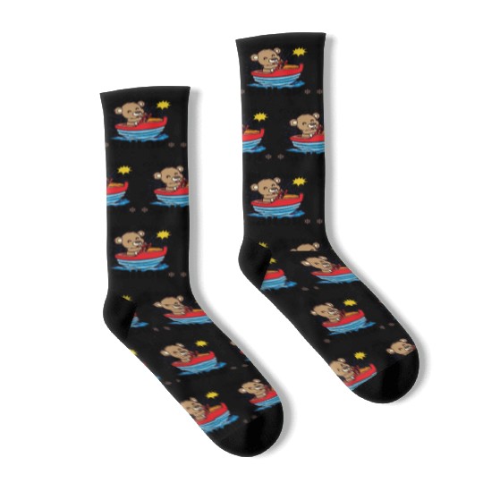 Sailing Sailboat Boating Kid Child Yacht Boat Socks