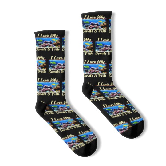 Saltwater aquarium coral fish Socks