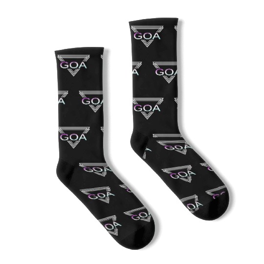 GOA Techno House Party EDM Festival Electro Rave Socks