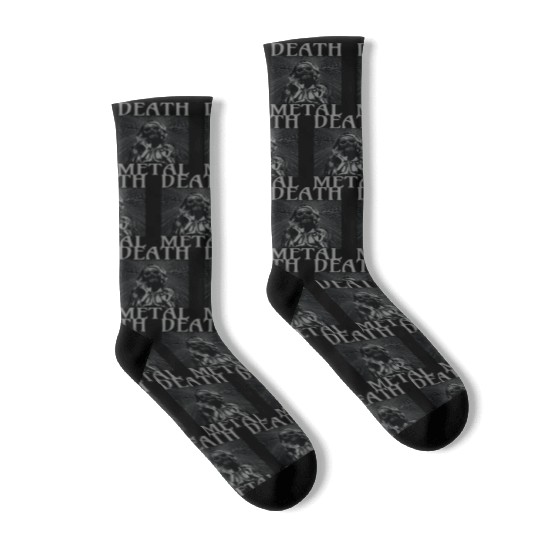 Goth Satan Rock Festivals Black Heavy Death Metal Socks