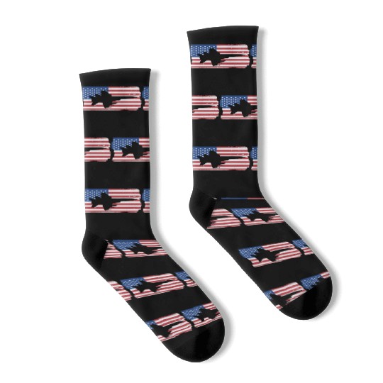 F-18 Hornet Fighter Jet American Flag F18 Hornet Socks