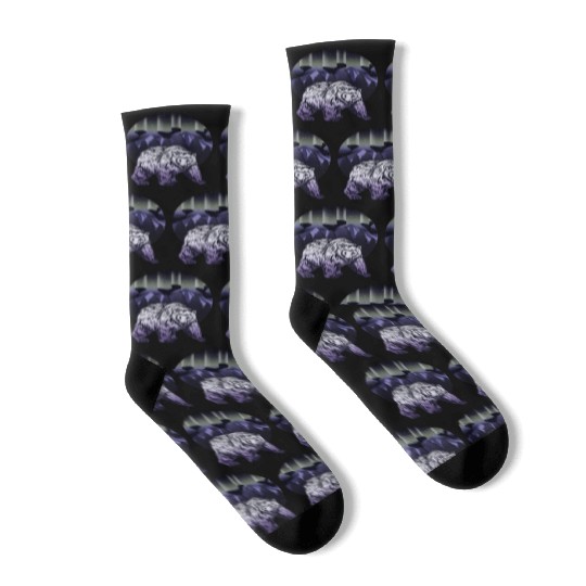 Alaska Gift USA Natur Bär Denali Grizzly Wald Socks