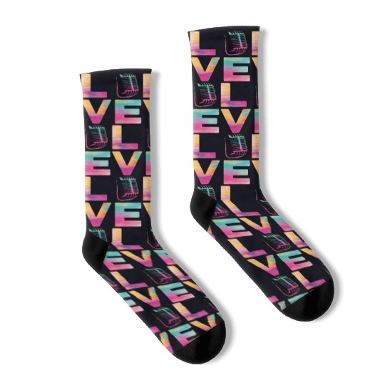 Karaoke Singer Microphone Vocalist Socks