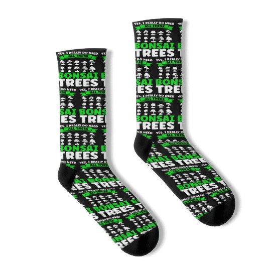 Bonsai Tree Owner Gift Bonsai Tree Gardening Socks