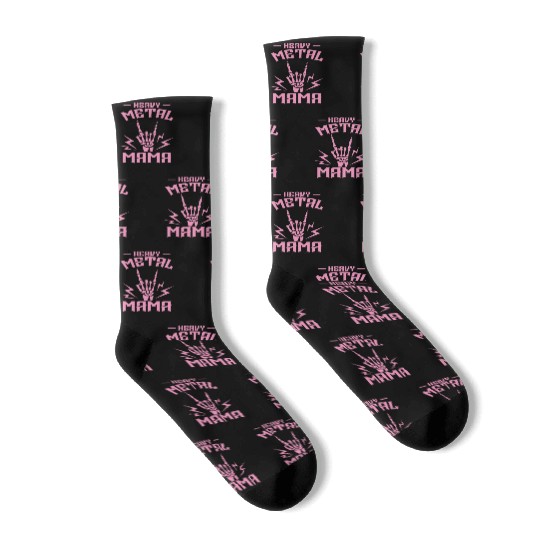 Heavy Metal Mom Music Band Genre Socks