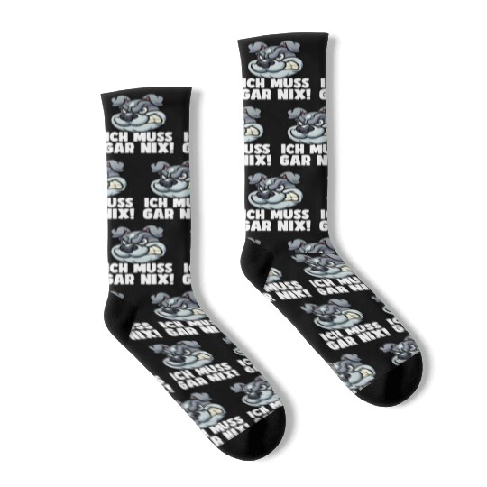 I don't have to relax at all, Great Dane dog lover Socks