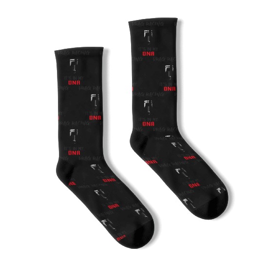 Drag Racing Race Car Fingerprint Socks