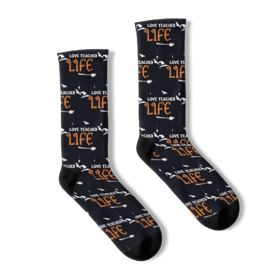 Love Teacher Life - Halloween Socks