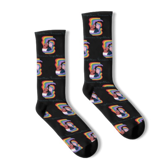 lesbian lgbtq pride valentine day 2023 valentines Socks