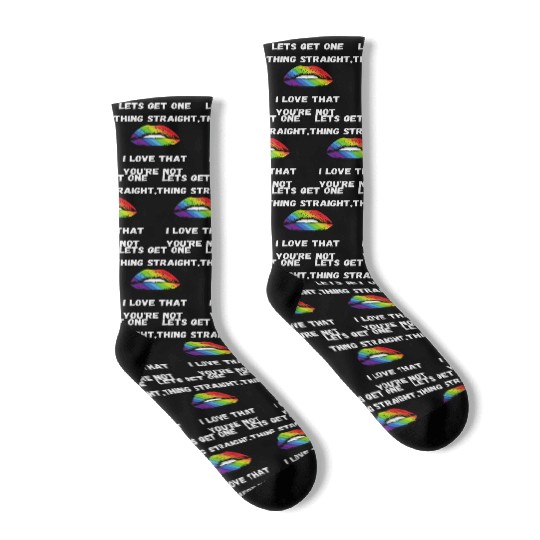 lesbian lgbtq pride valentine day 202 valentines Socks