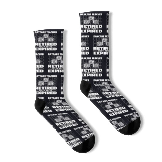 Daycare Teacher Retired Socks