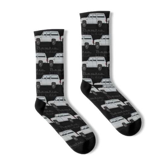 bowtie Light Silver Socks