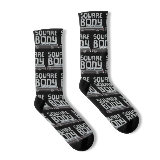 square body Light Silver Socks