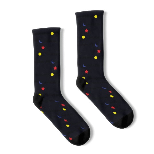 Sun Moon and Stars Socks