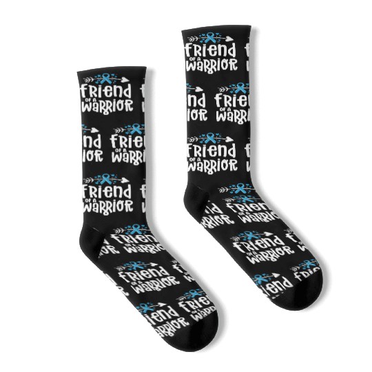 Friend Of A Warrior Support Team Prostate Cancer Socks