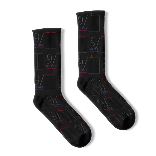 Patriot Day 9 11 Twin Towers New York USA Amerika Socks