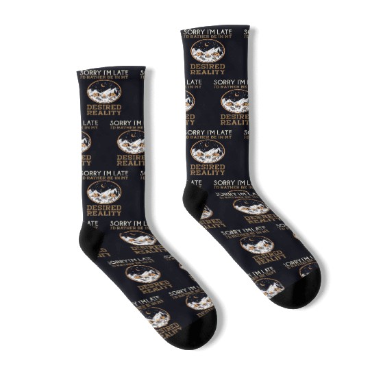 Camping Reality Shifting Desired Reality Nature Lo Socks