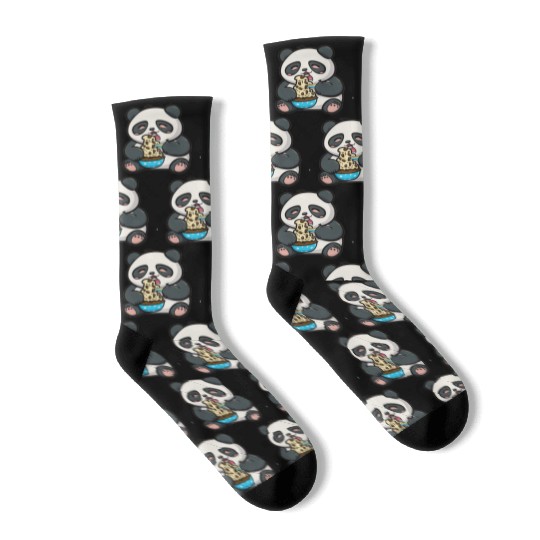 Sweet Panda: Eat Noodles Socks