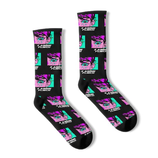 I Anime Flinch Funny Japanese Humor Japan Kawaii A Socks