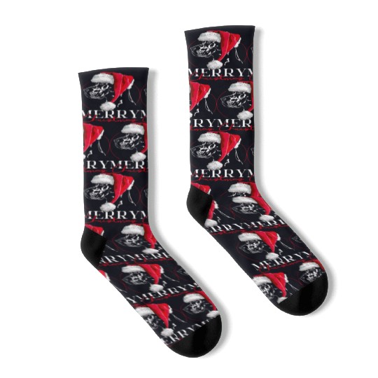 Santa Great Dane Dog Christmas Wilsigns Socks
