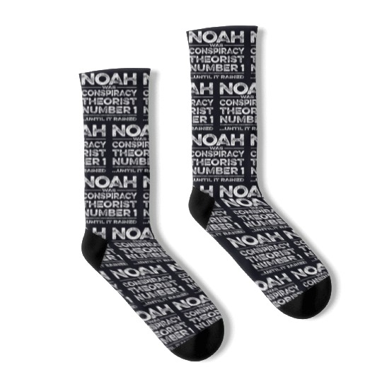 Funny Noah Conspiracy Theory & Realist Meme Libert Socks