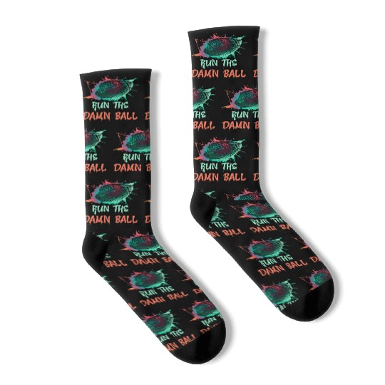 Run the Damn Ball Fantasy Football Socks