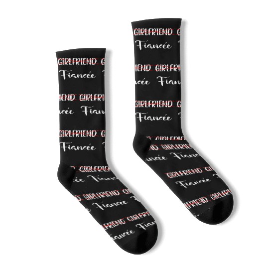 Girlfriend Fiancee Couple Engagement Engaged Socks