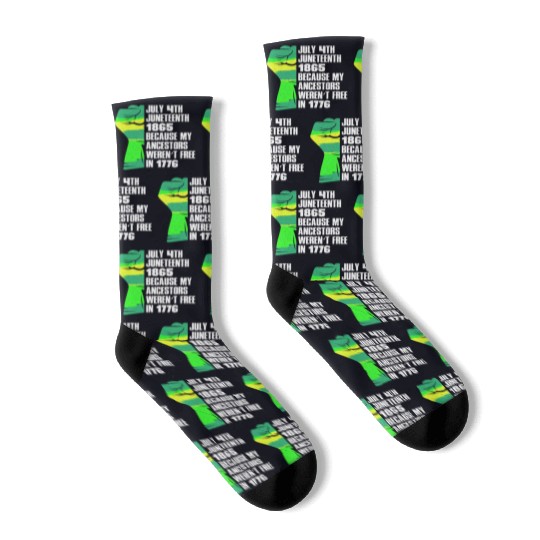Juneteenth free since 1865 Black History US Africa Socks