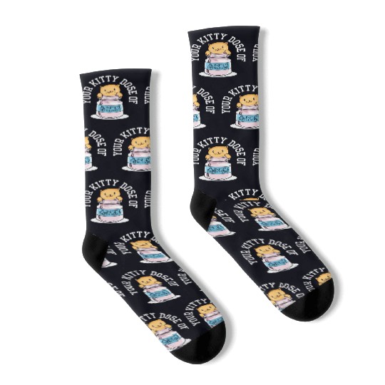 Antidepressant Kitten Medicine Cat Owner Socks