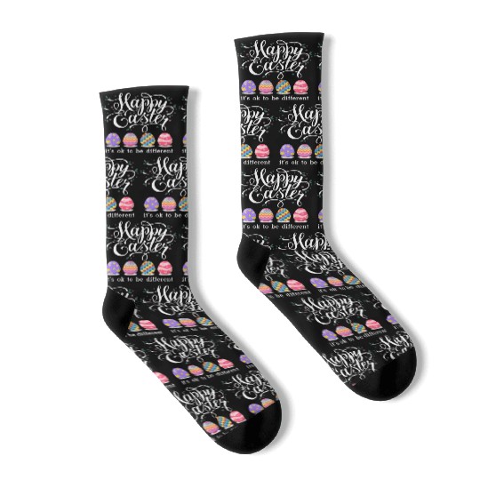 Autism Easter Egg Bunny Puzzle Awareness Socks