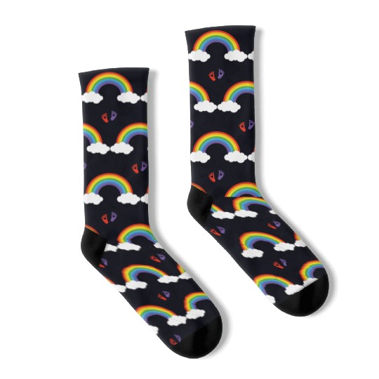 God keeps his promises Rainbow infant gown Socks