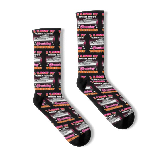 Cruising together cruise ship holiday spring break Socks