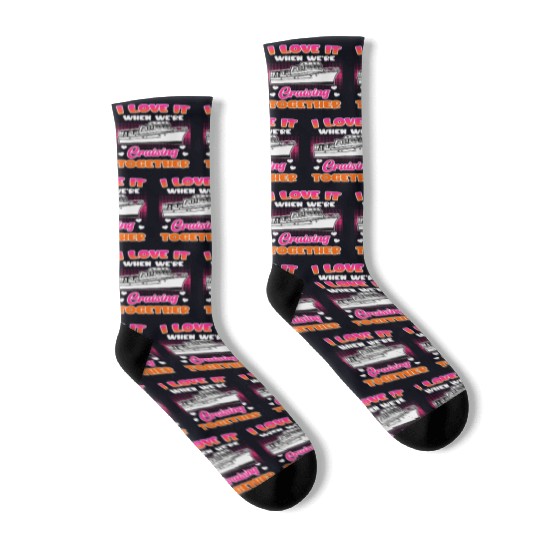 Cruising together cruise ship holiday spring break Socks