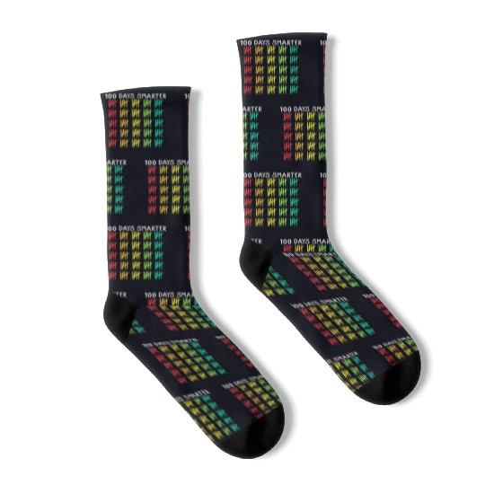 100 Days Of School Smarter Socks