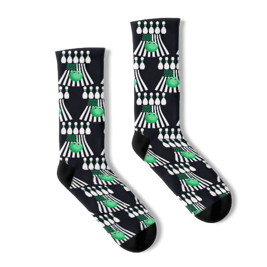 Bowling St Patrick s Day Irish American Flag Socks